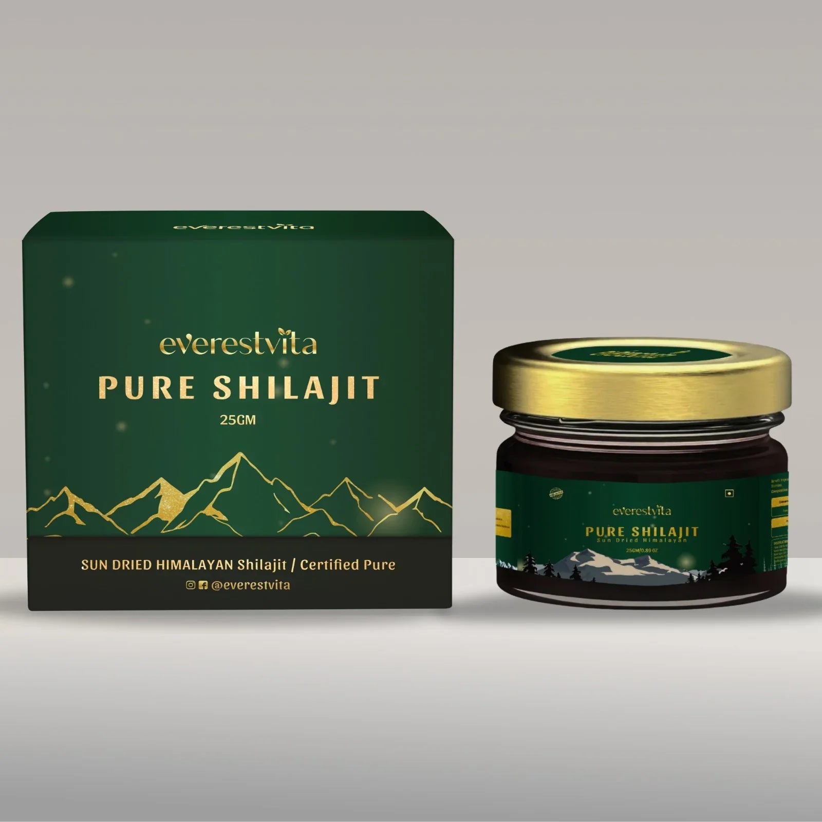 Sun Dried Himalayan Shilajit – 25 Gm