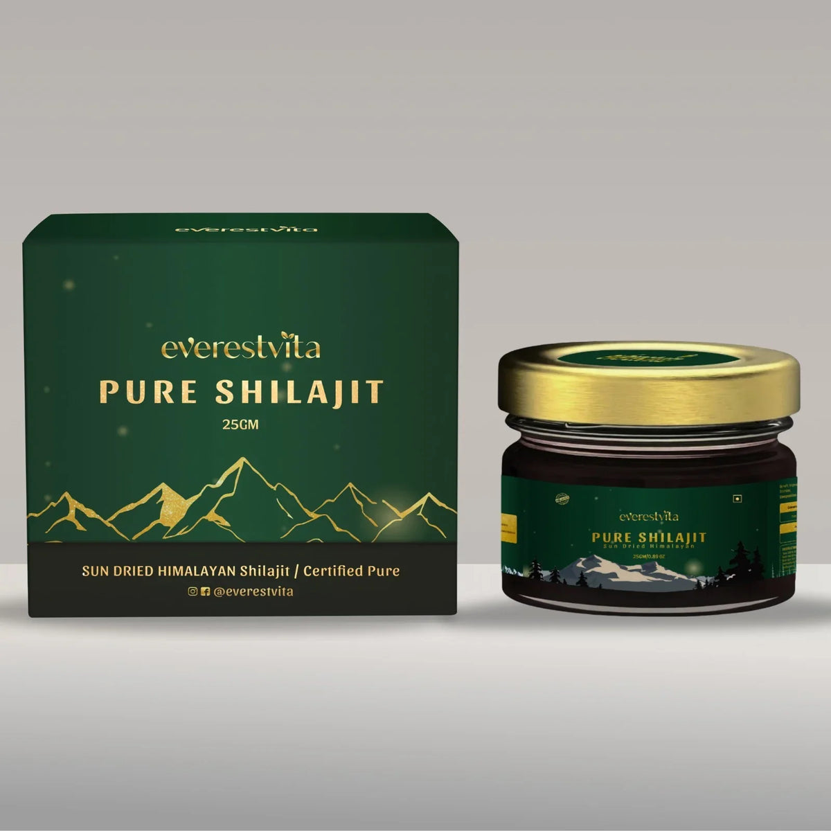 Sun Dried Himalayan Shilajit – 25 Gm